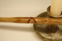 Hand carved oak wand from Hufflepuffery at Etsy.com.